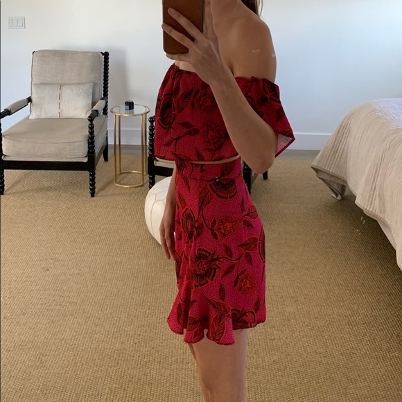 Pink and red floral set - Picture 2 of 5